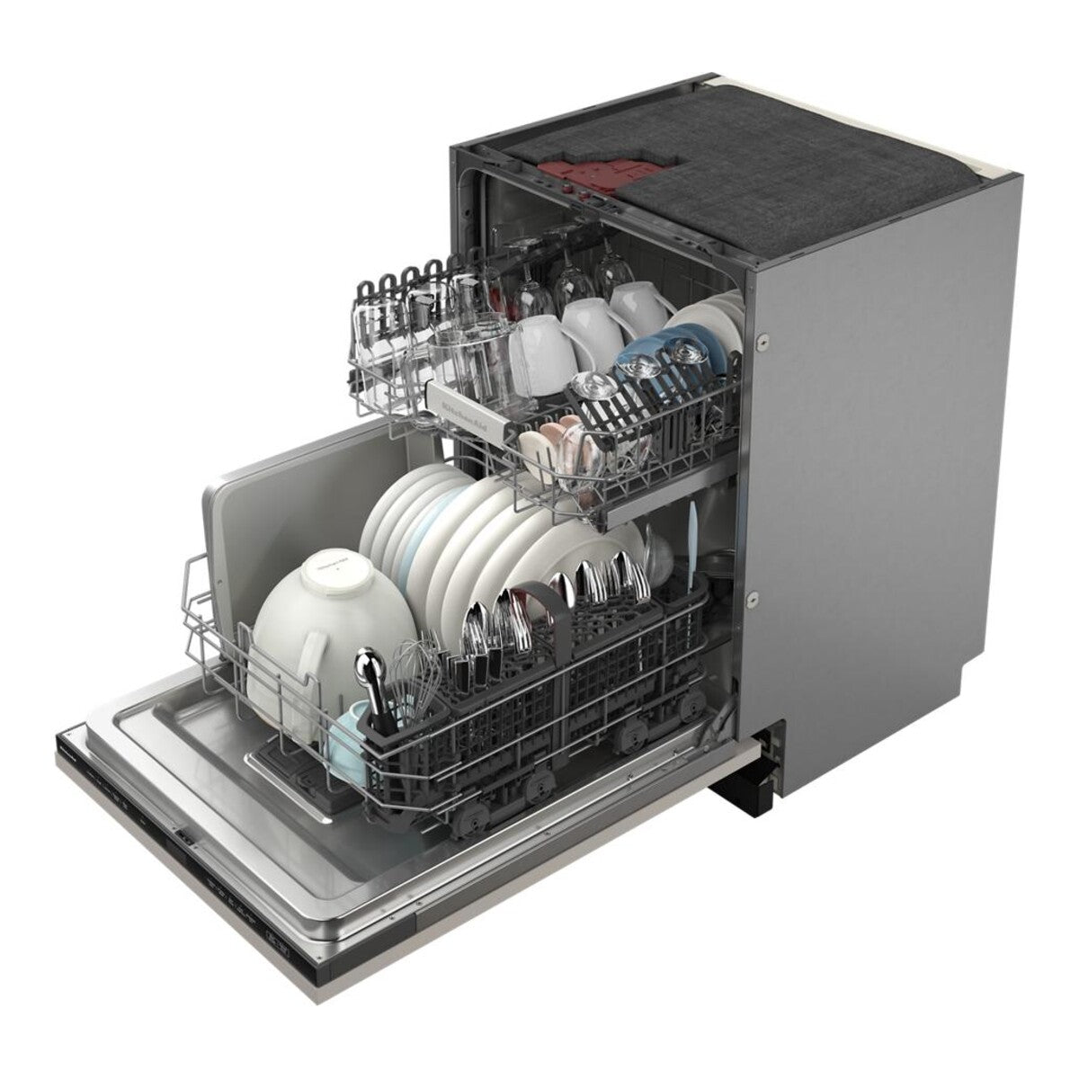 KitchenAid® 44 dBA Panel-Ready Two-Rack Flush Dishwasher with Door-Open Dry System