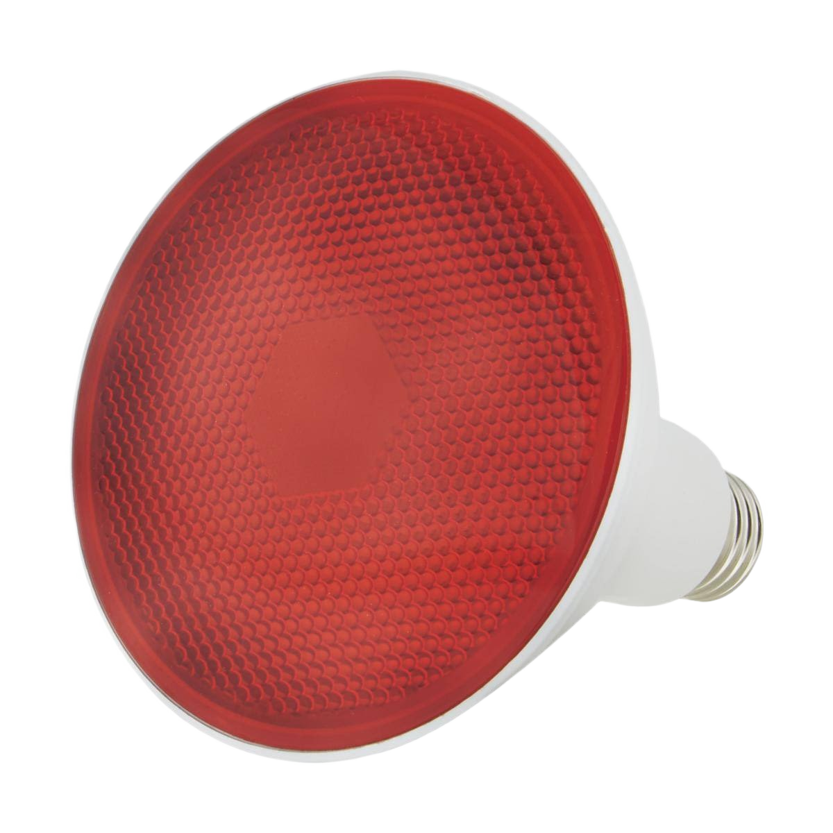 Energy-efficient 11.5 watt red flood light bulb with screw base for home improvement and electrical lighting use