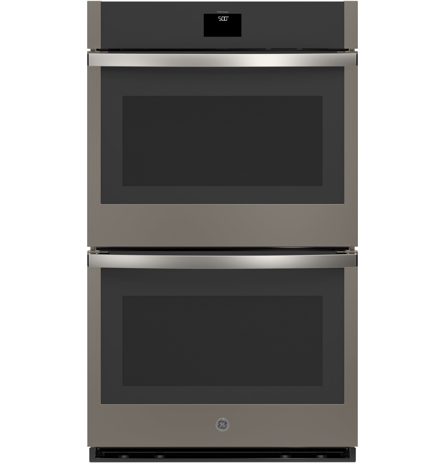 Stainless steel built-in double wall oven with digital display in Double Wall Ovens and Kitchen collections