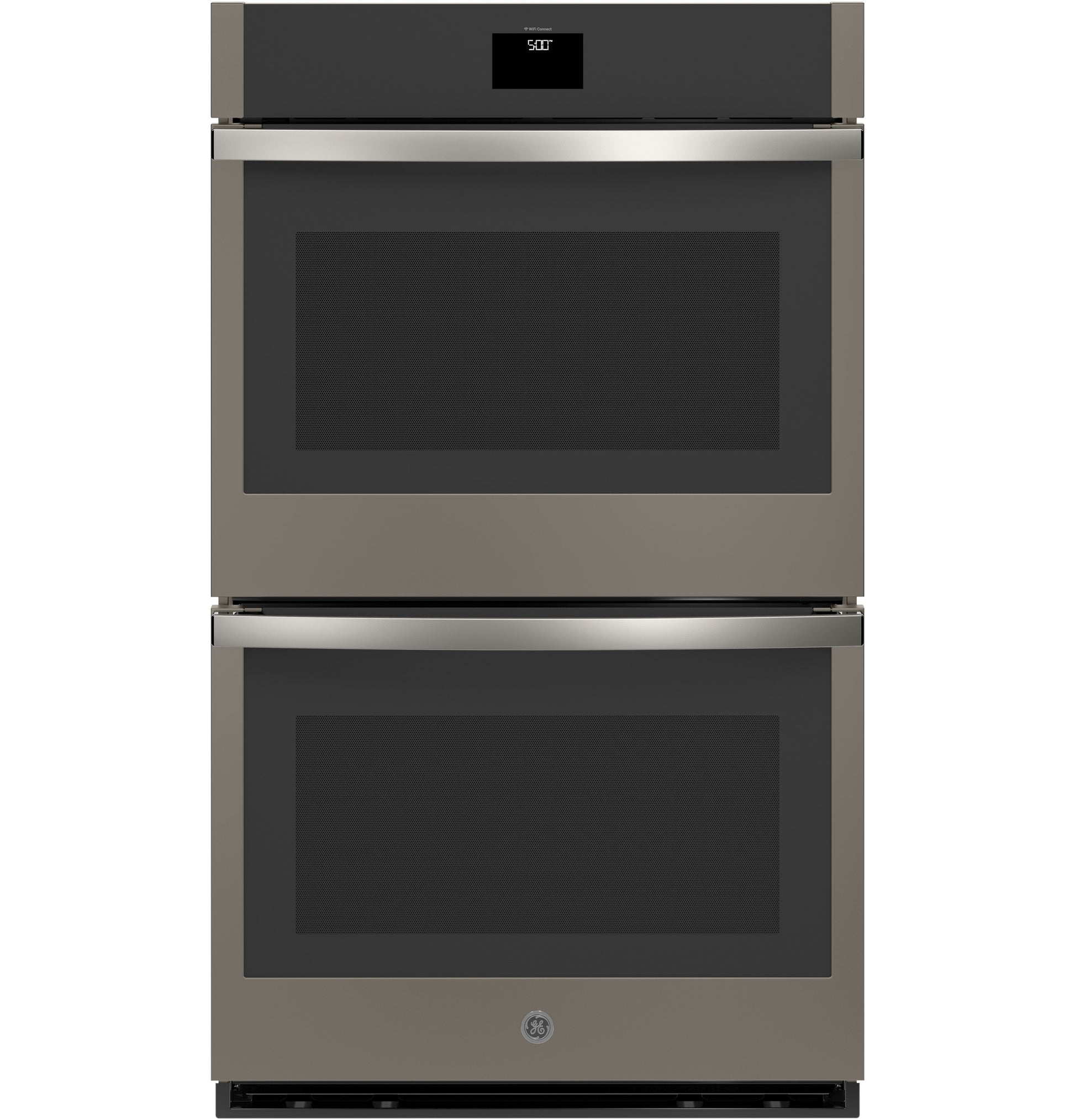 Stainless steel built-in double wall oven with digital display in Double Wall Ovens and Kitchen collections