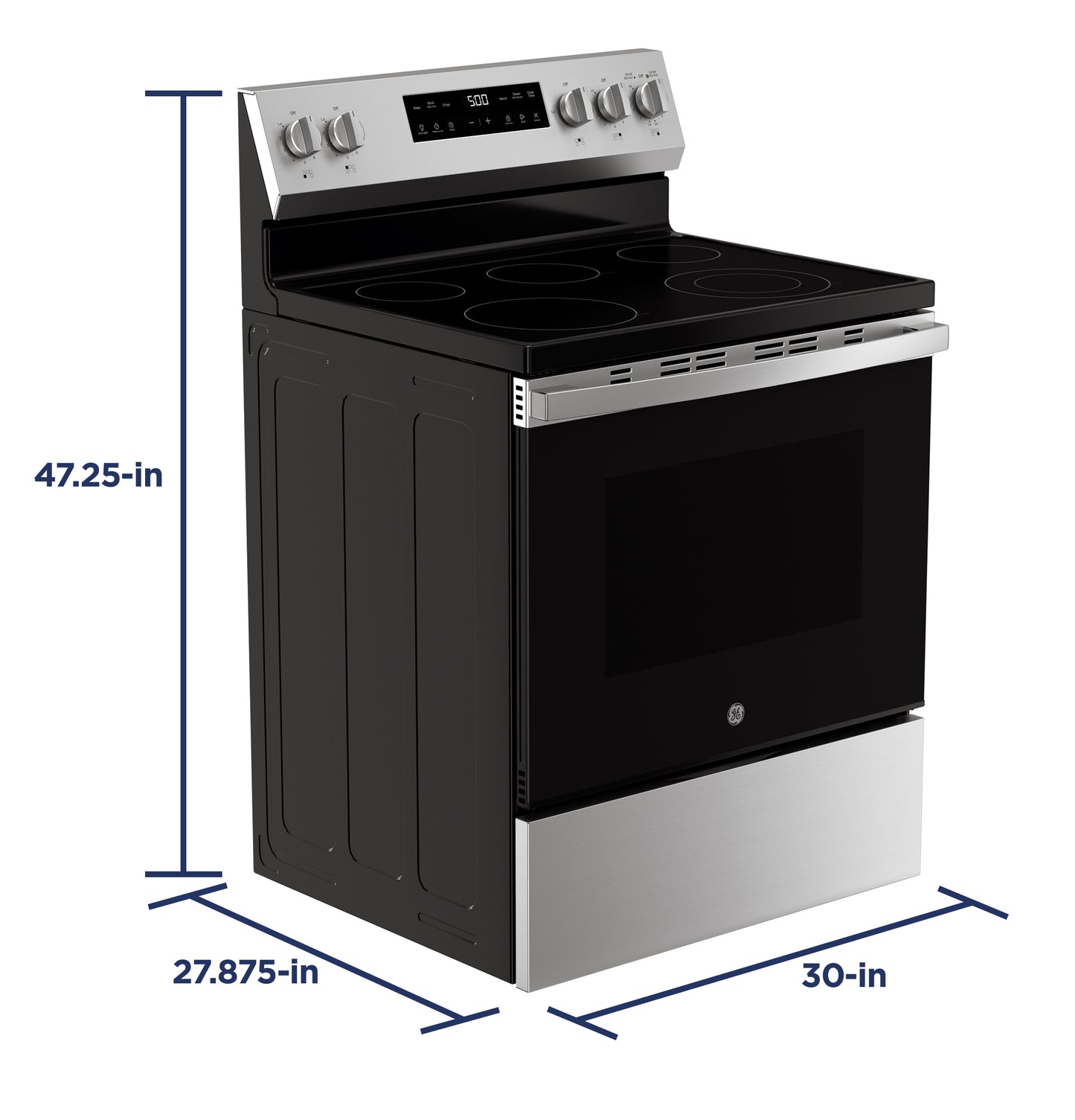 GE® ENERGY STAR® 30" Free-Standing Electric Range with Crisp Mode