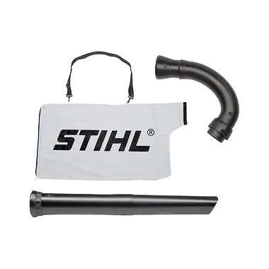 White collection bag with black curved and straight vacuum tubes for power tool accessories under $100 collections