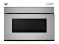Stainless steel microwave drawer with Wi-Fi and Easy Wave Open feature in microwaves and kitchen appliances collection