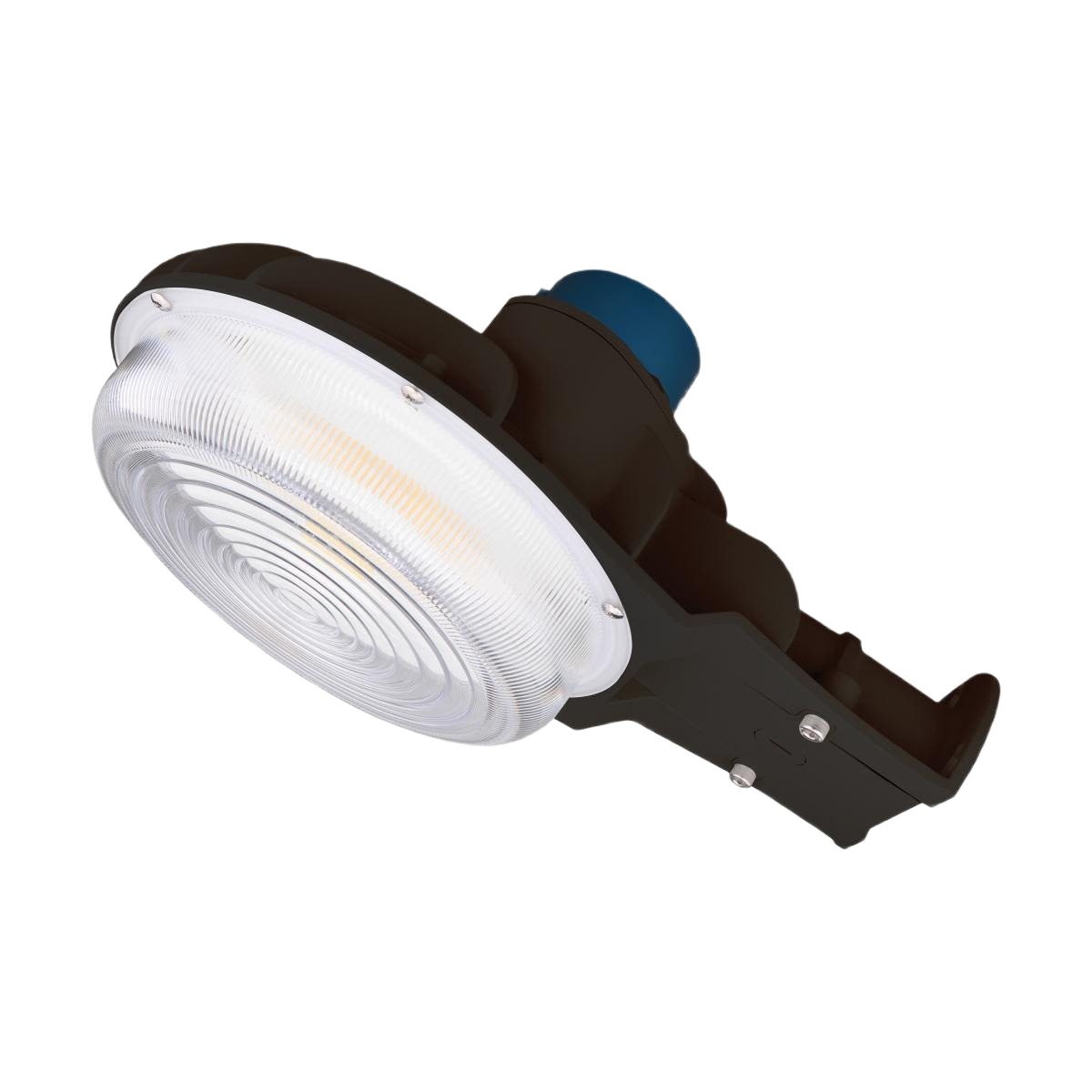 Bronze outdoor LED area light with photocell sensor for energy-efficient lighting in electrical and outdoor lighting collections