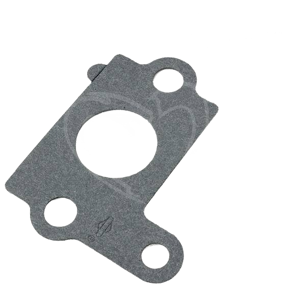 Gray carburetor intake gasket designed for durable engine sealing in home improvement and repair tasks