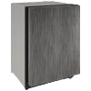Freestanding wine cooler with textured black glass door and reversible hinge in kitchen and appliances collection