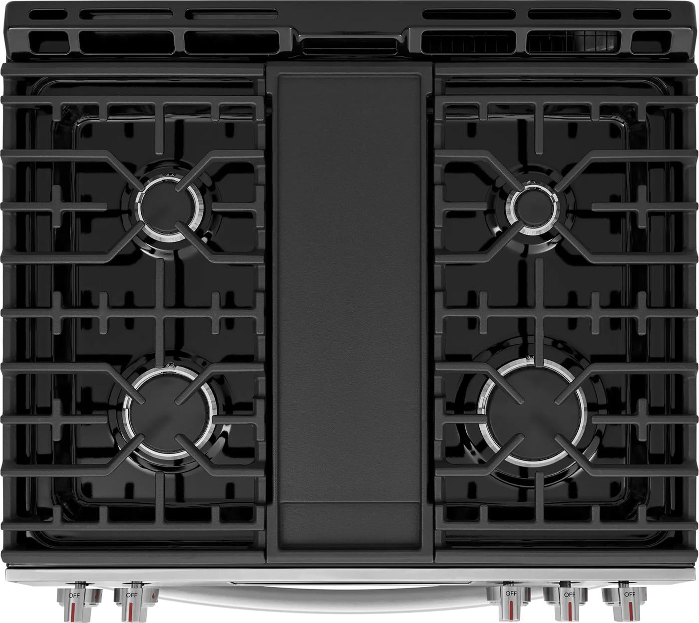 30" Front Control Gas Range with Stone-Baked Pizza