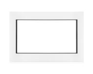 White microwave trim kit with a smooth finish for built-in kitchen appliance installation from Appliance Parts & Accessories collection