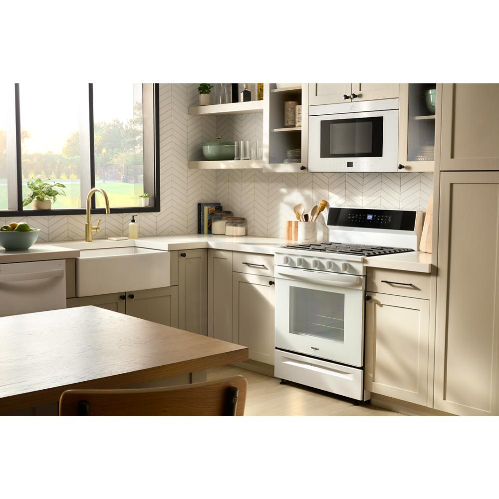 30-inch Smart Gas Range with Air Cooking Technology, No Preheat Air Fry, Steam/Self Clean and High Speed Preheat