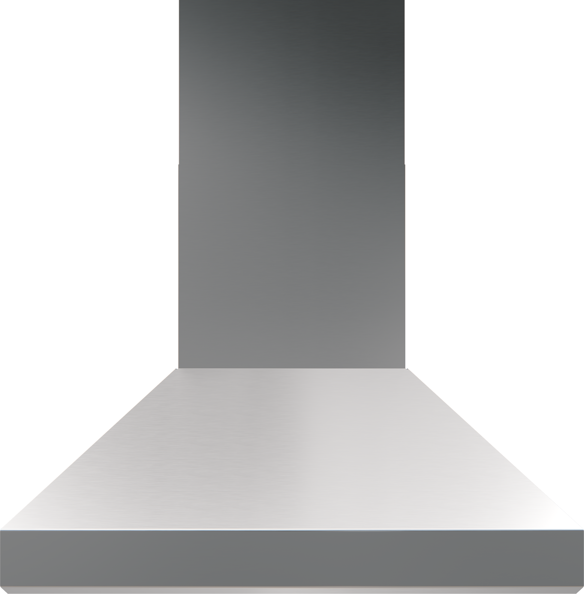 Modern stainless steel chimney hood with sleek angled design for efficient kitchen ventilation and home improvement