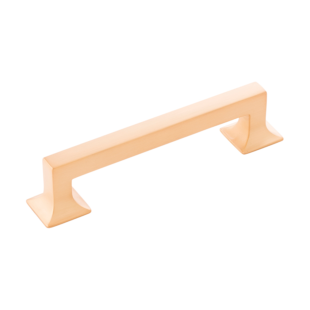 Brushed golden brass cabinet pull with clean lines for furniture hardware and home improvement projects under $50 collections