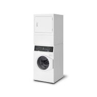 Speed Queen SF7 27 in. 3.5/7.0 Cu. Ft. Stacked Washer & Electric Dryer, White SF7008WE
