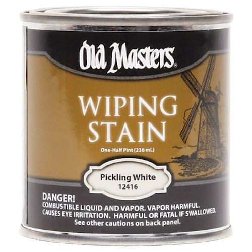 Old Masters Pickling White oil-based wiping stain for wood finishing in stains, sealers, and home improvement tools collections