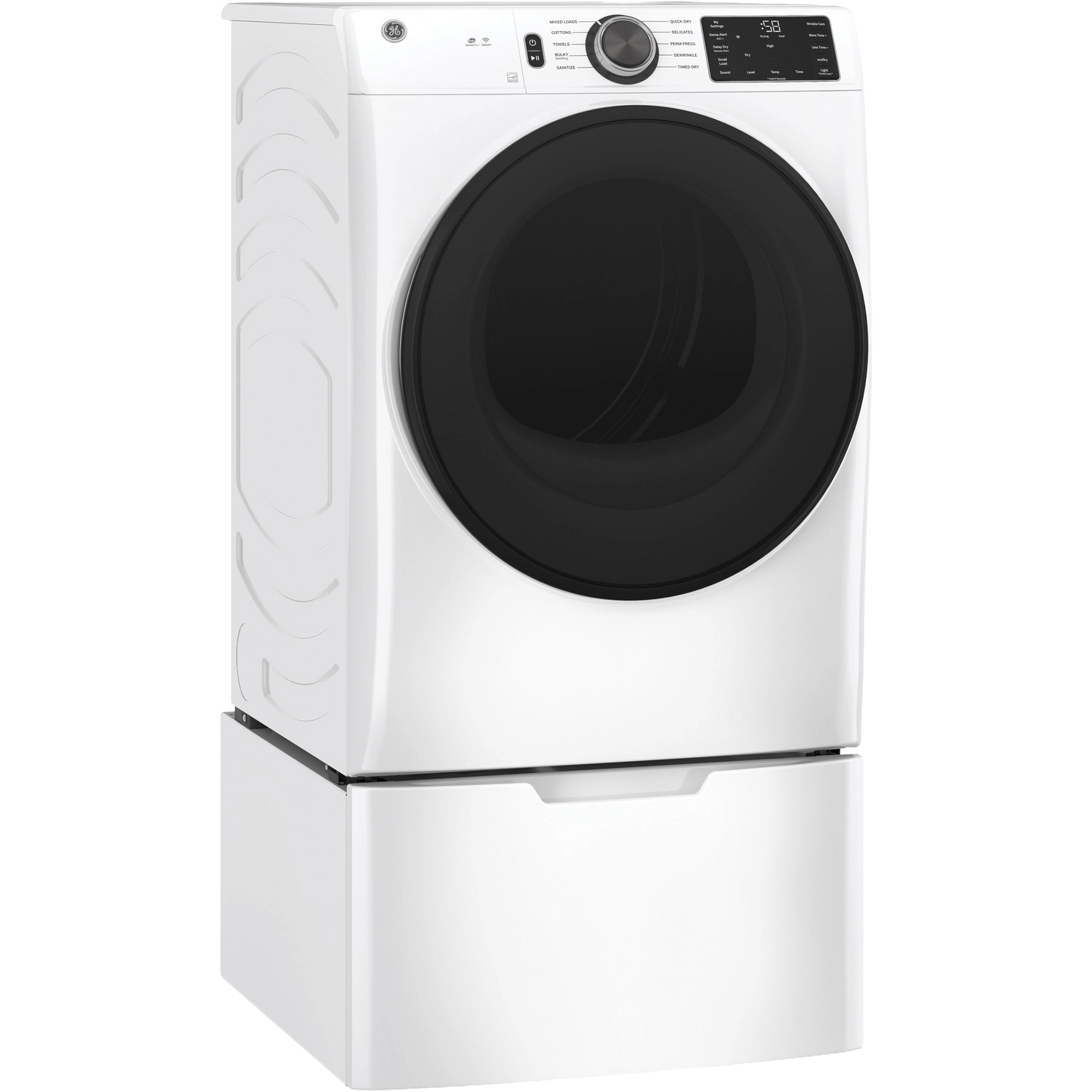 GE® ENERGY STAR® 7.8 cu. ft. Capacity Smart Front Load Electric Dryer with Sanitize Cycle