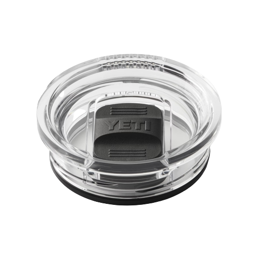 Clear durable lid with black slider featuring YETI logo designed for 30 oz insulated drinkware accessories