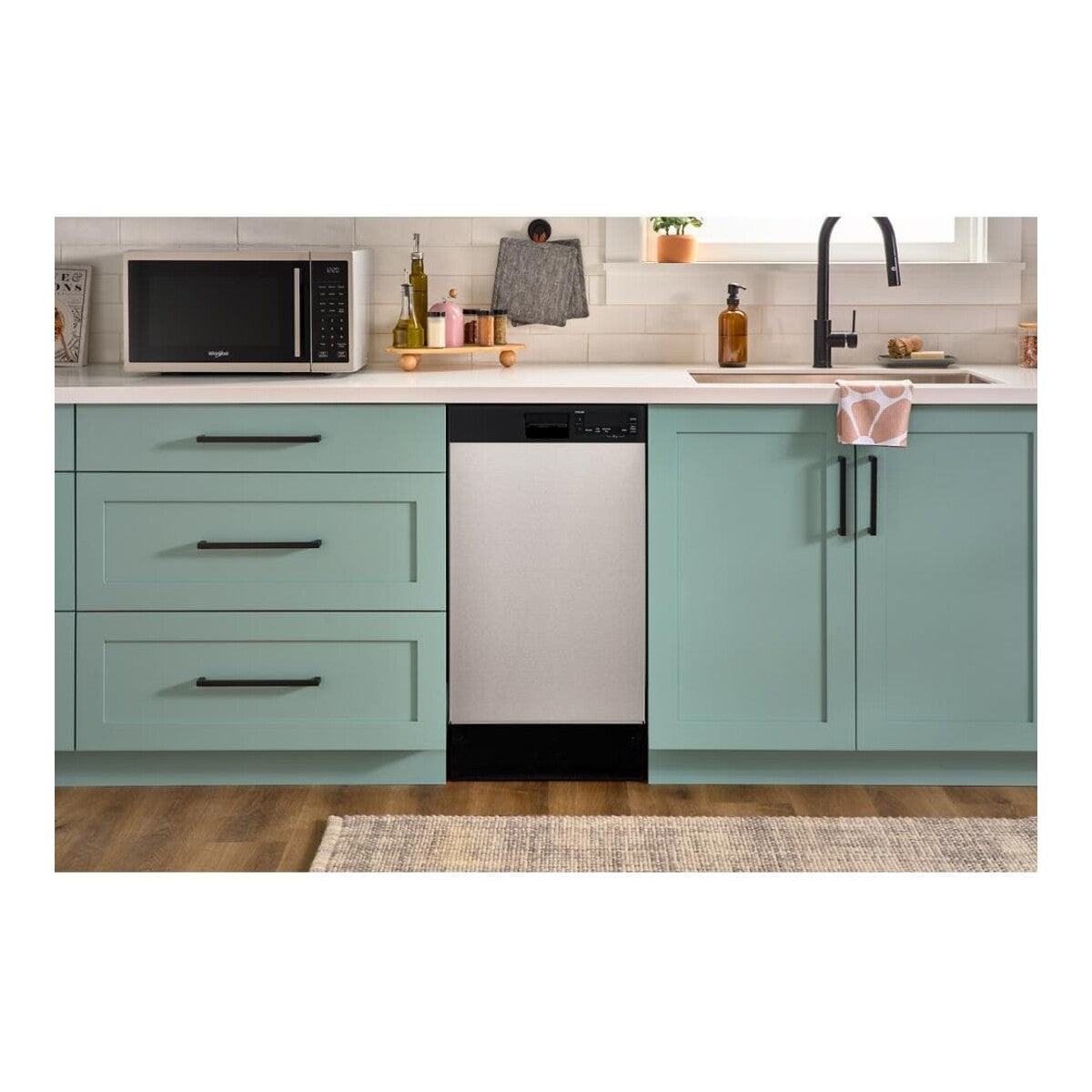 18" Stainless Steel Dishwasher with Half Load Cycle and Triple Spray Arms - 48 dBA
