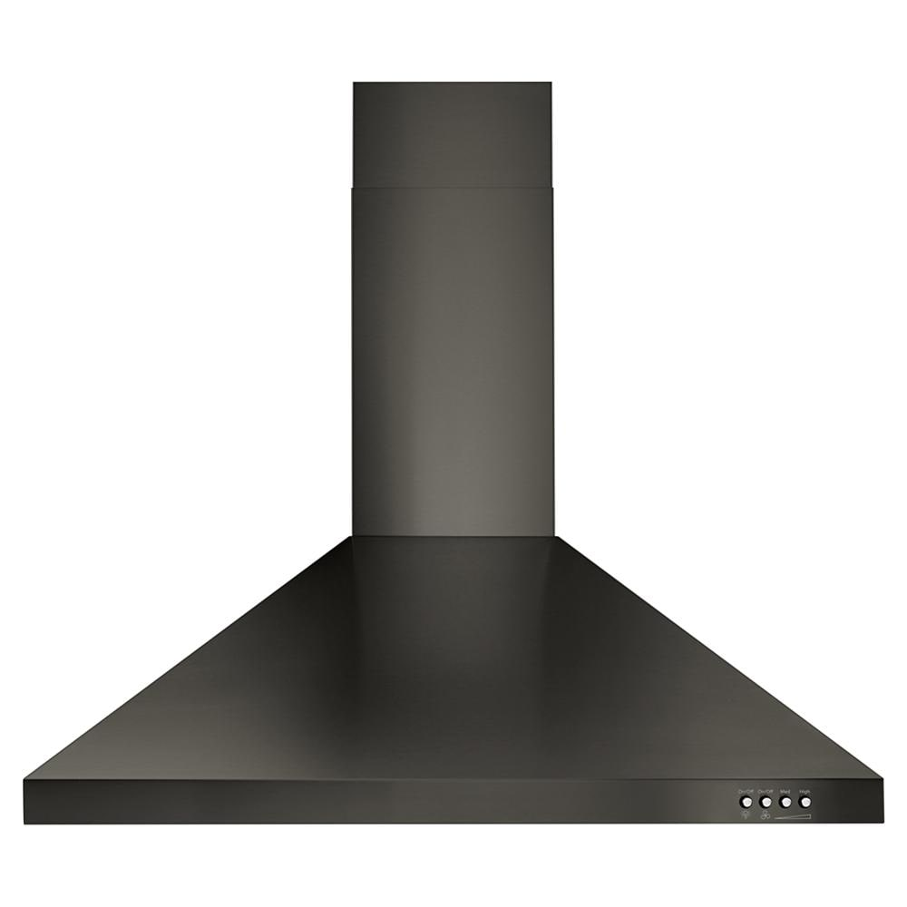 30" Contemporary Black Stainless Wall Mount Range Hood