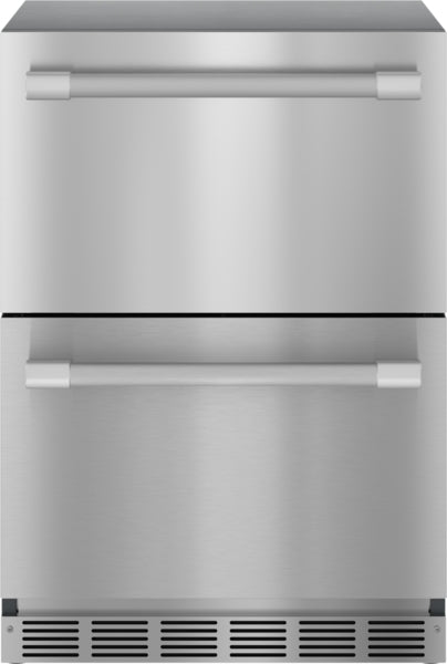 stainless steel under counter double drawer refrigerator in kitchen appliances and refrigerators collection