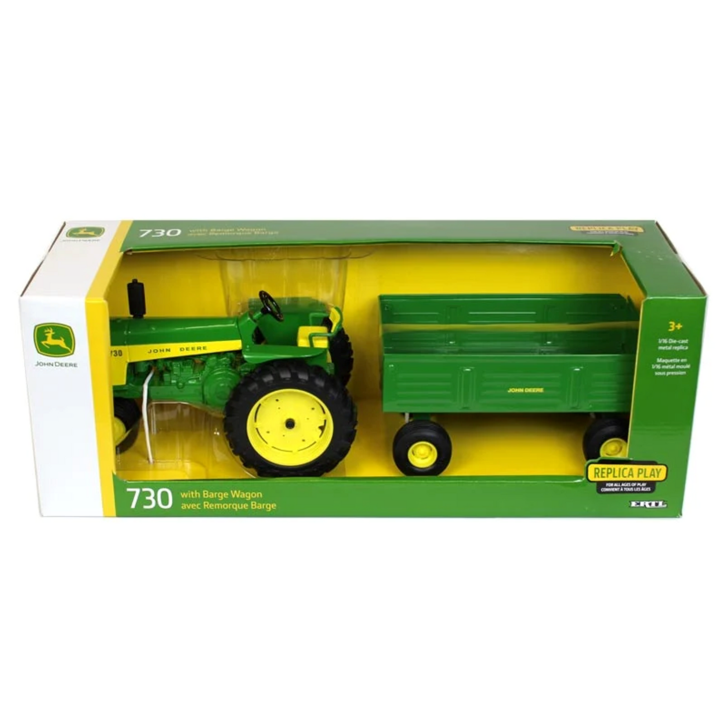 Ertl 1:16 Scale John Deere 730 Tractor w/Barge Wagon