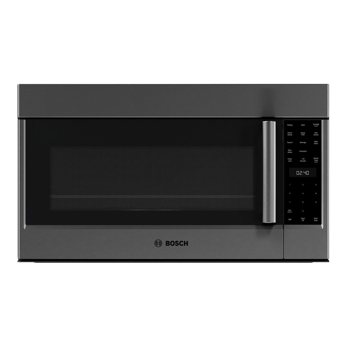 800 Series, Over-The-Range Microwave, 30'', Left SideOpening Door, Black Stainless Steel