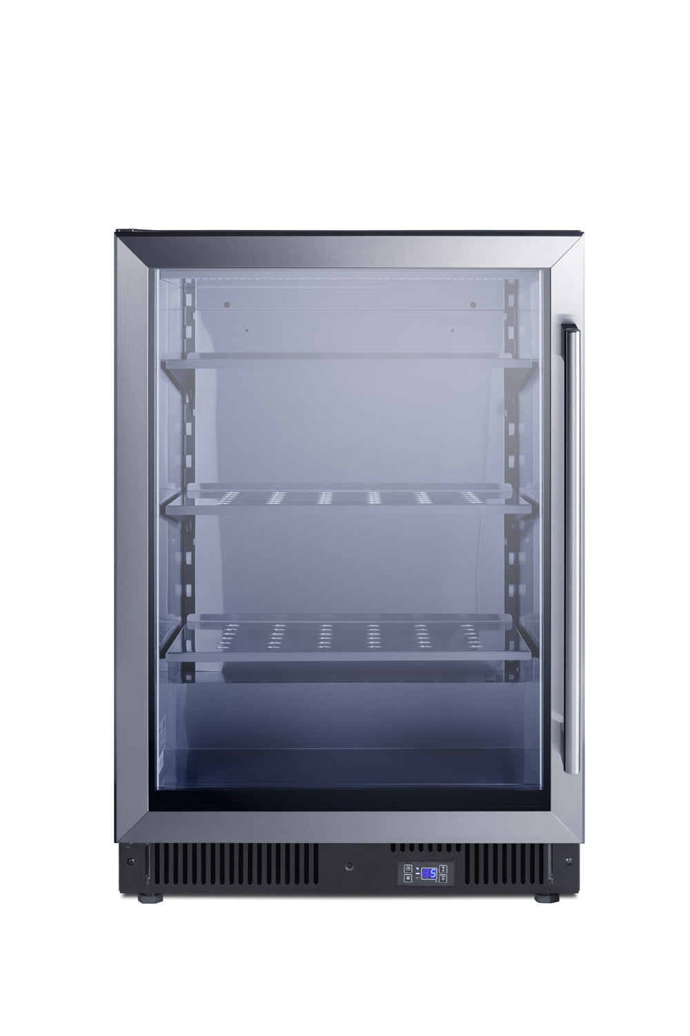 Undercounter commercial display freezer with glass door and stainless steel frame in freezers and appliances collection