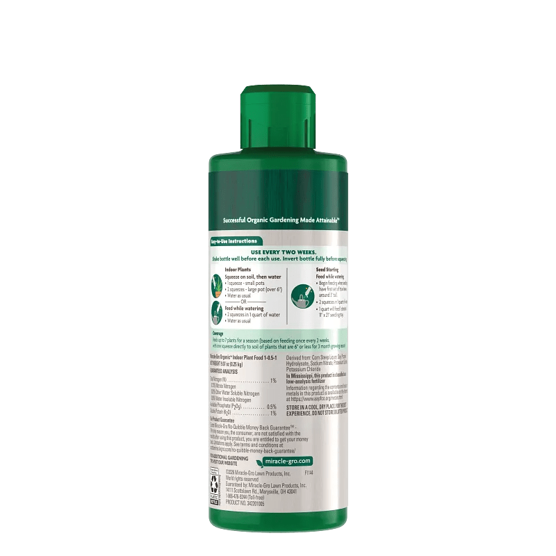 Miracle-Gro 8 Oz. Organic Indoor Plant Food