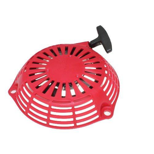 Red recoil starter assembly with black handle for Honda engines, durable replacement part in parts and lubricants collection under $50
