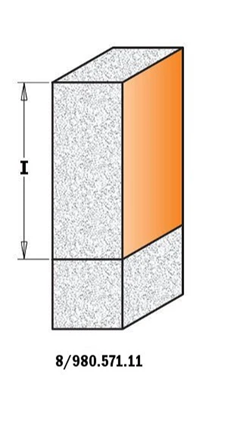 CMT Orange Tools 3/4” x 1” Solid Surface - Sink & Trim Bit, 1/2" Shank