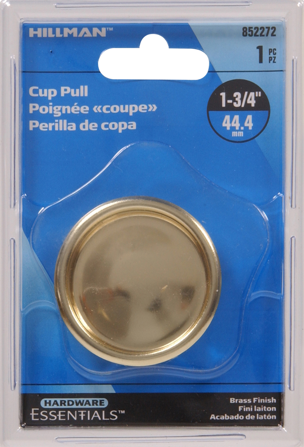 Hardware Essentials Cup Pull Brass (1-3/4")
