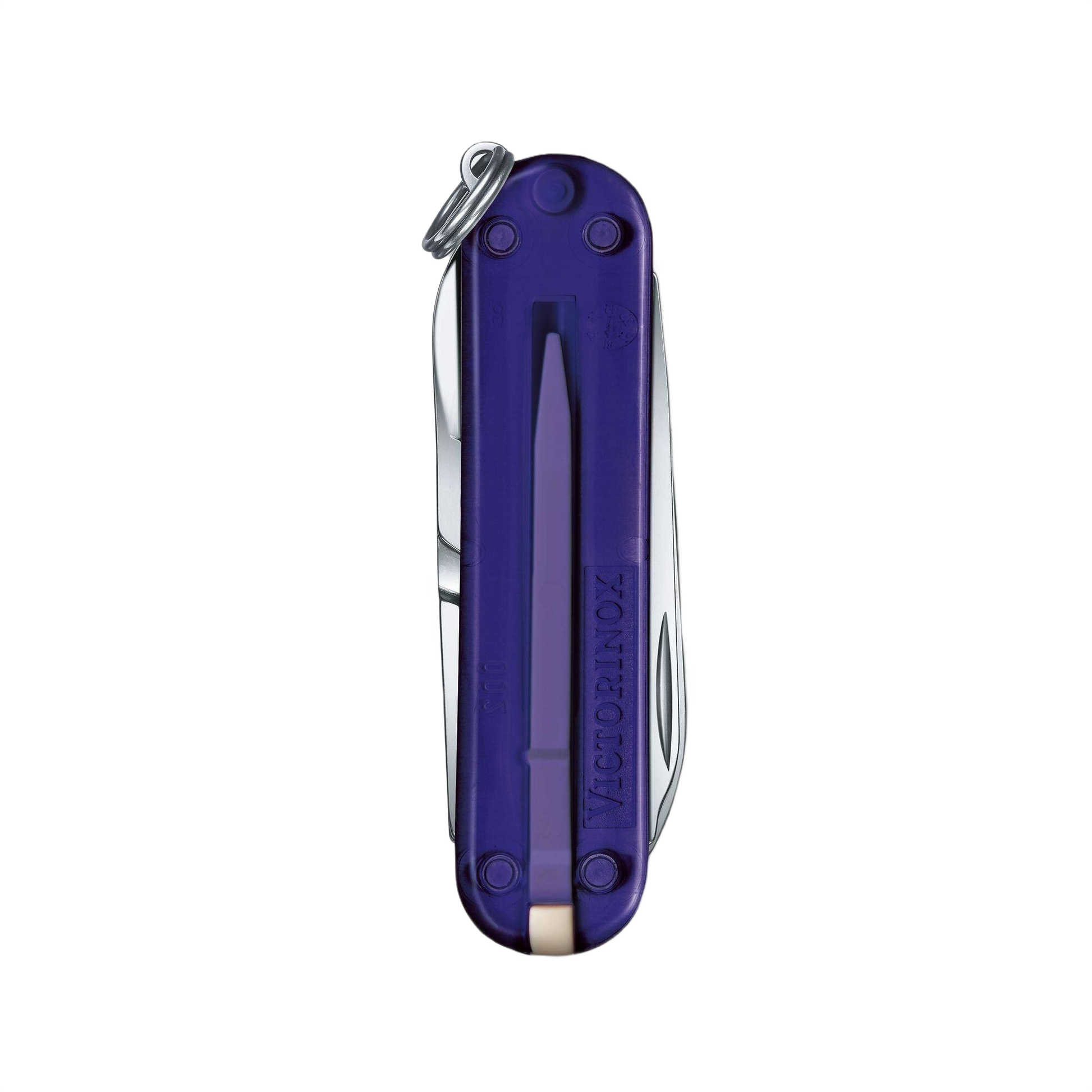 Compact Persian indigo translucent Swiss Army pocket knife with multiple tools in cutting and woodworking collections under $50 category