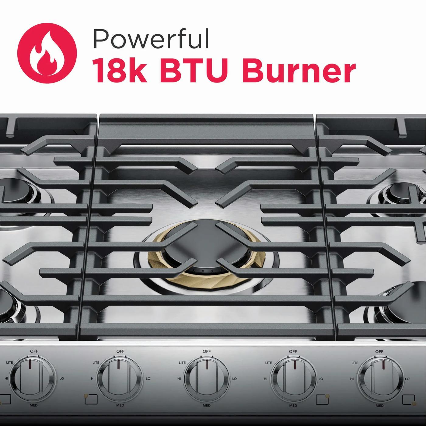 36" Gas Cooktop with PowerPlus