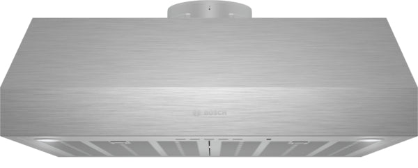Stainless steel undercabinet range hood with ventilation filters and circular duct for kitchen and home improvement collections