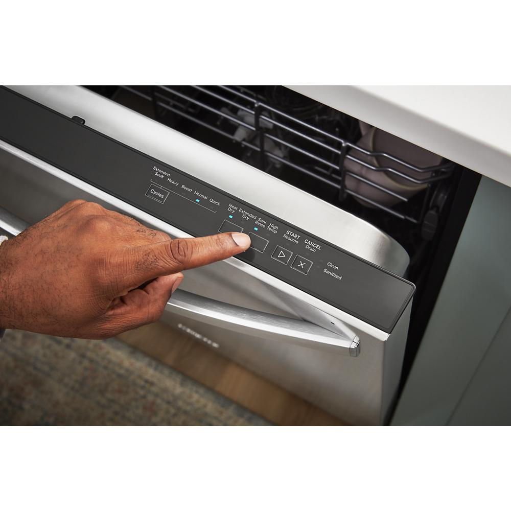 Quiet Dishwasher with 3rd Rack and Pocket Handle