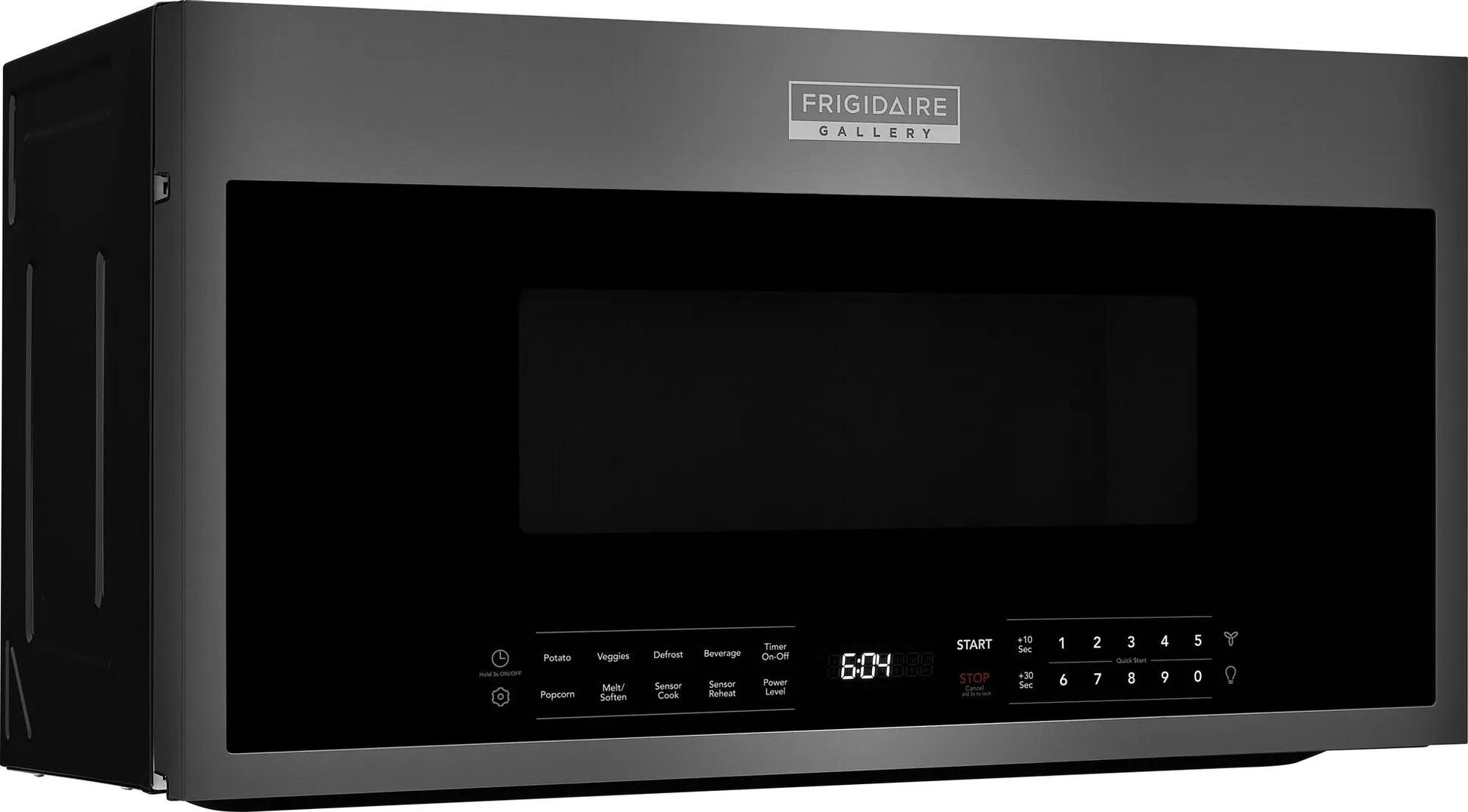 Black over-the-range microwave with digital display and sensor cook controls from kitchen appliances collection