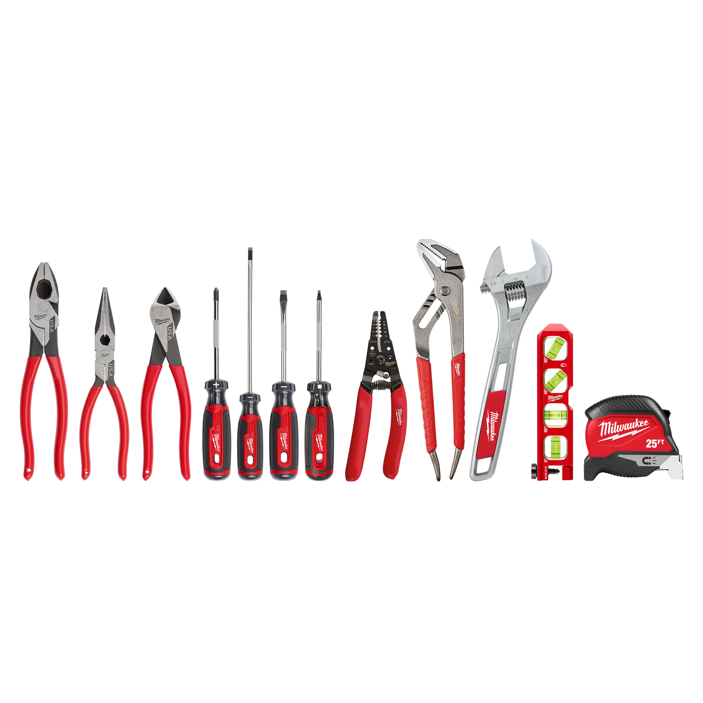 Milwaukee 12 PC. Electrician's Hand Tool Set