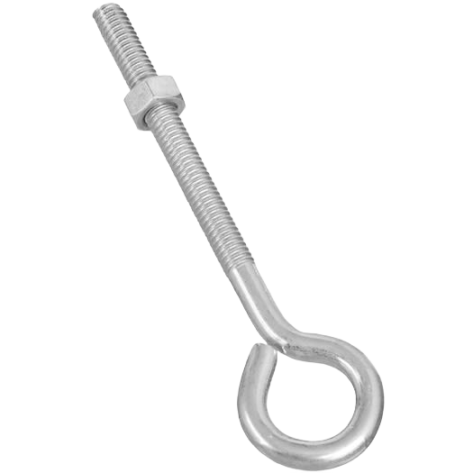 Zinc eye bolt with hex nut for secure fastening in hardware, fasteners, and nuts, bolts & washers collections under $50