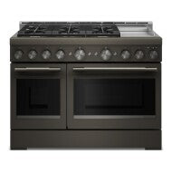 KitchenAid® 48-Inch 6 Burner Commercial-Style Gas Range with Griddle