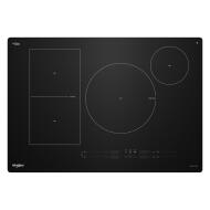 Black induction cooktop with four cooking zones and digital touch controls from Induction Cooktops and Appliances collections