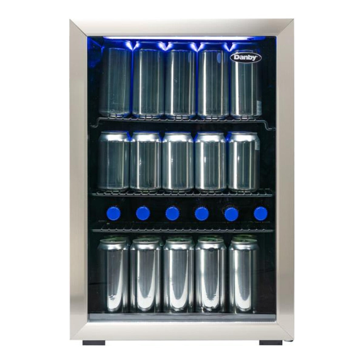 Danby 2.6 cu. ft. Free-Standing Beverage Center in Stainless Steel - DBC026A1BSSDB