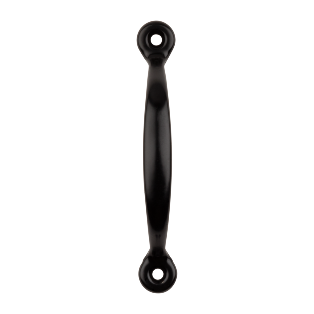 4-3/4 inch black steel door pull for cabinet and furniture hardware in Home Improvement and Hardware collections