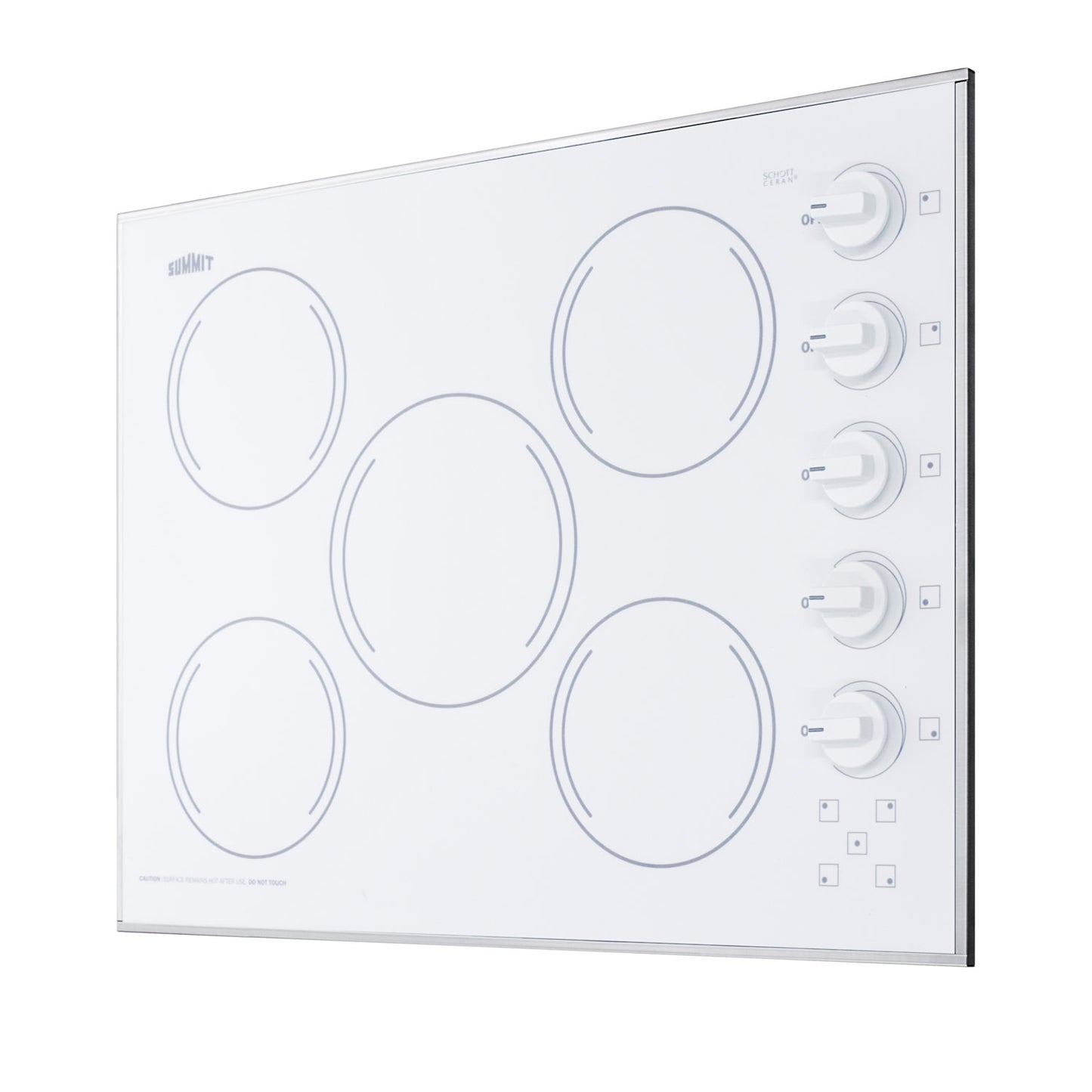 27" Wide 230V 5-Burner Radiant Cooktop