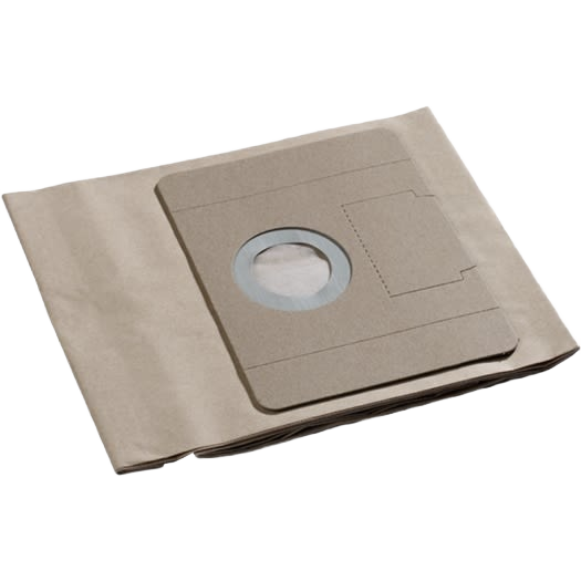 Set of replacement paper dust filter bags compatible with 9 gallon dust extractors for woodworking and home improvement use