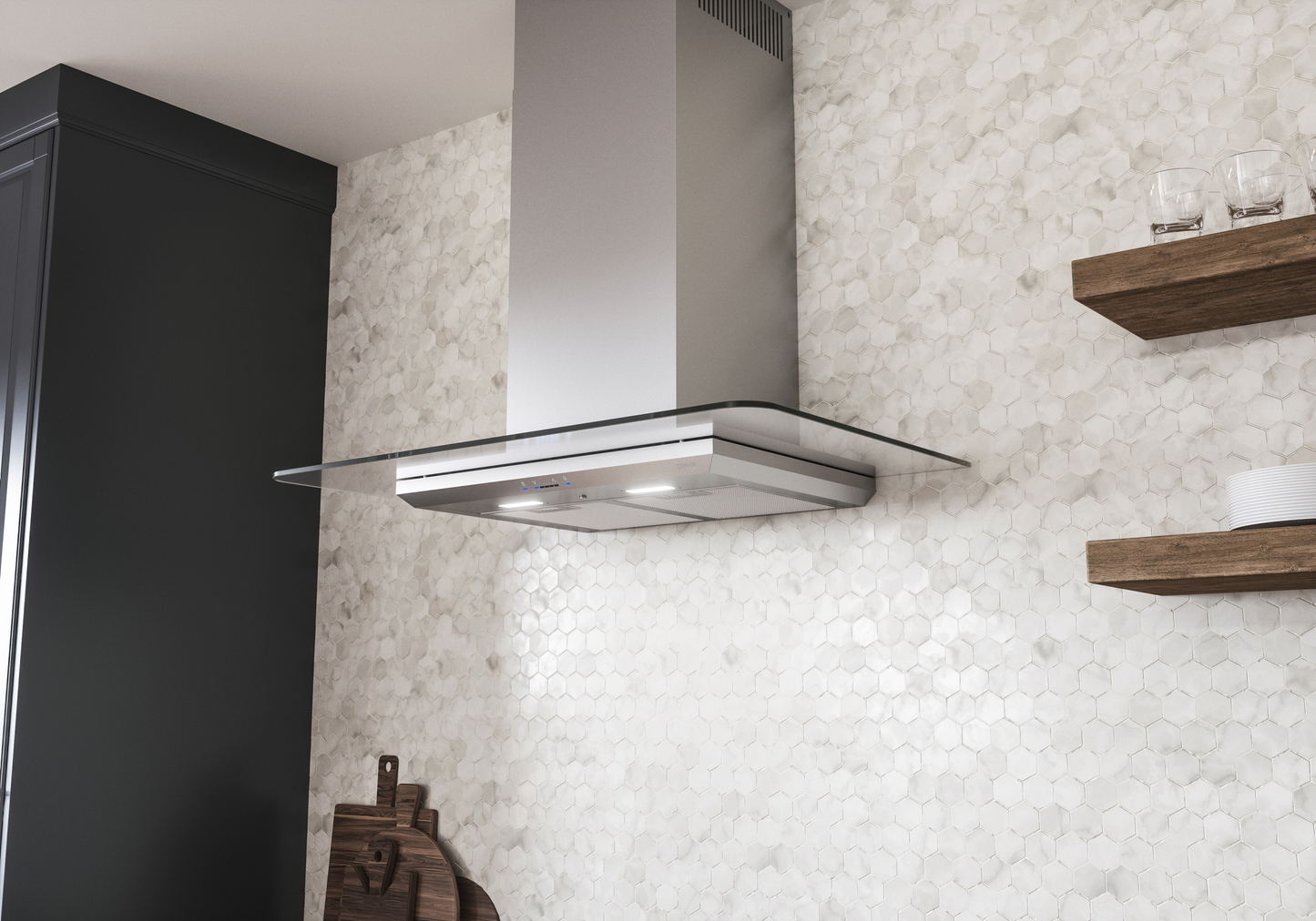 Verona Chimney Hood 36" LED ACT