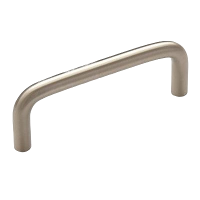 Satin nickel 3-inch center-to-center wire cabinet pull for hardware and furniture accessories collections
