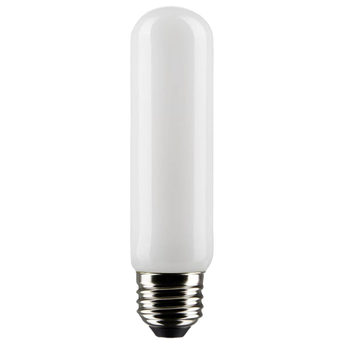 Frosted T10 LED light bulb with medium base for energy-efficient lighting in home improvement collections under $50
