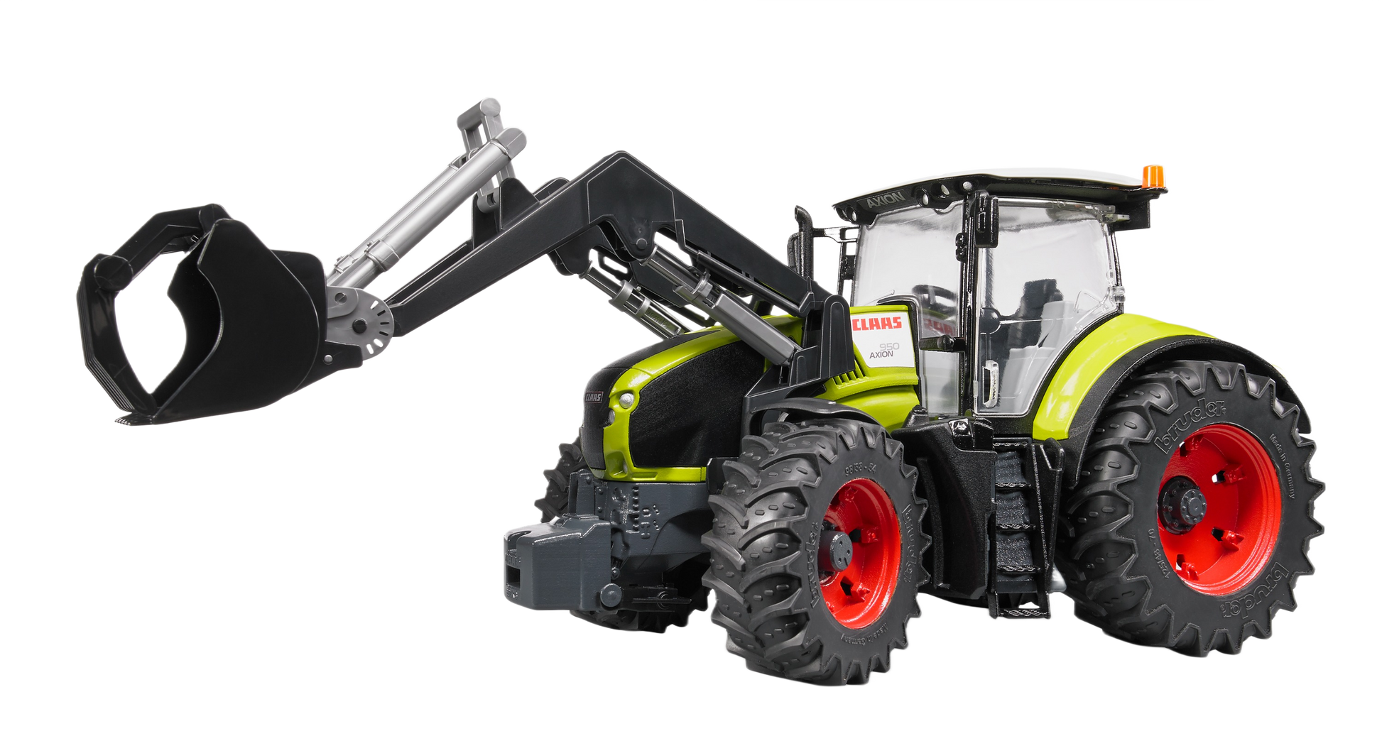 Detailed scale model of Bruder Claas Xerion 5000 Tractor with front loader in Vehicles & Remote Controlled Toys collection under $100