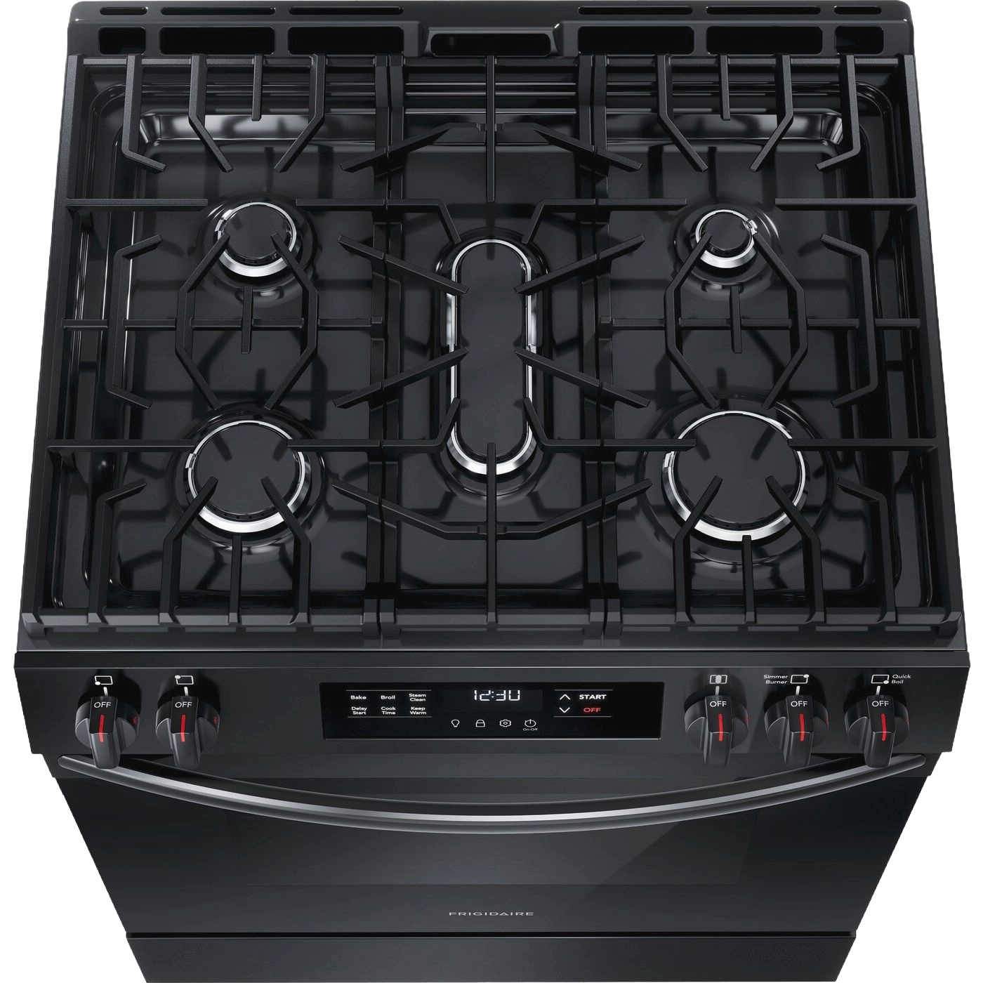 30" Front Control Gas Range with Steam Clean