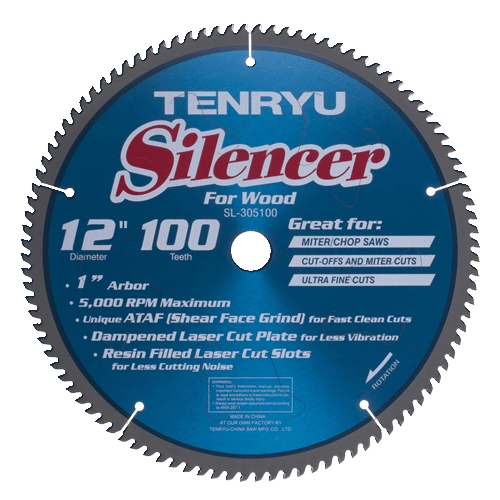 12-inch circular carbide saw blade with vibration damping for woodworking tools and power tool accessories under $100 collections