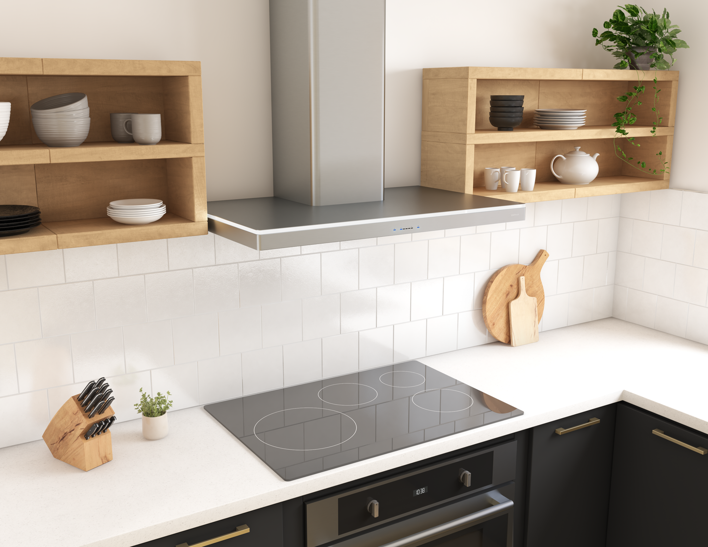 Luce Chimney Hood 30" LED 600 CFM ACT