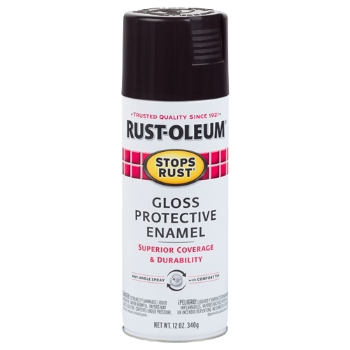 Rust-Oleum spray paint can in dark walnut gloss, part of Paint & Supplies for home improvement projects under $50
